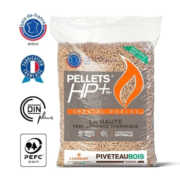 Pellets de madera Piveteau HP+ – 72 bolsas de 15 kg